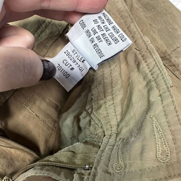 lei Authentic Scout Nylon Cargo Khaki pants Women's Size 5 low rise y2k coquette - Picture 8 of 8